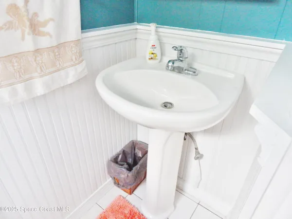 a bathroom with a sink and a tub