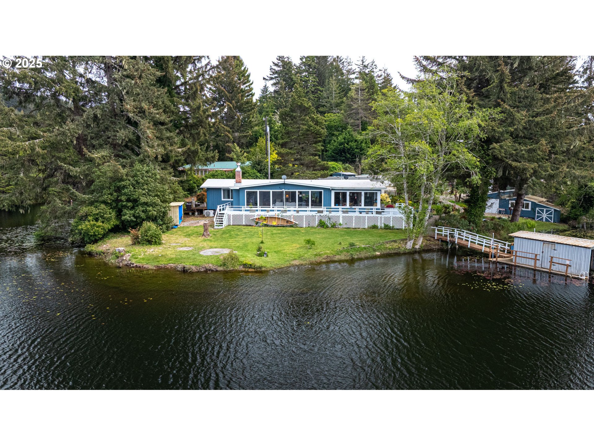 a black and white photo of a lake
