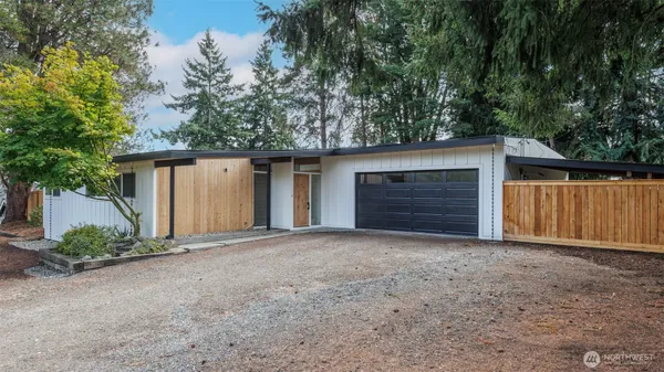 a view of backyard with green space