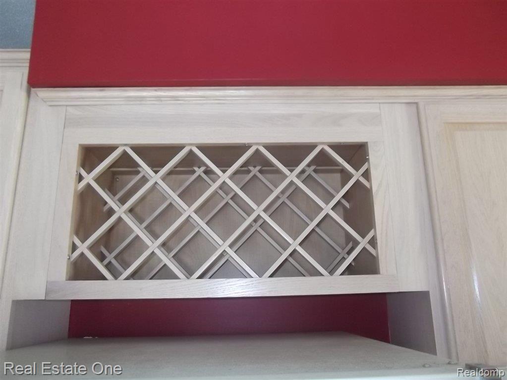 built in wine rack