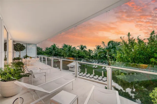 a view of balcony and deck