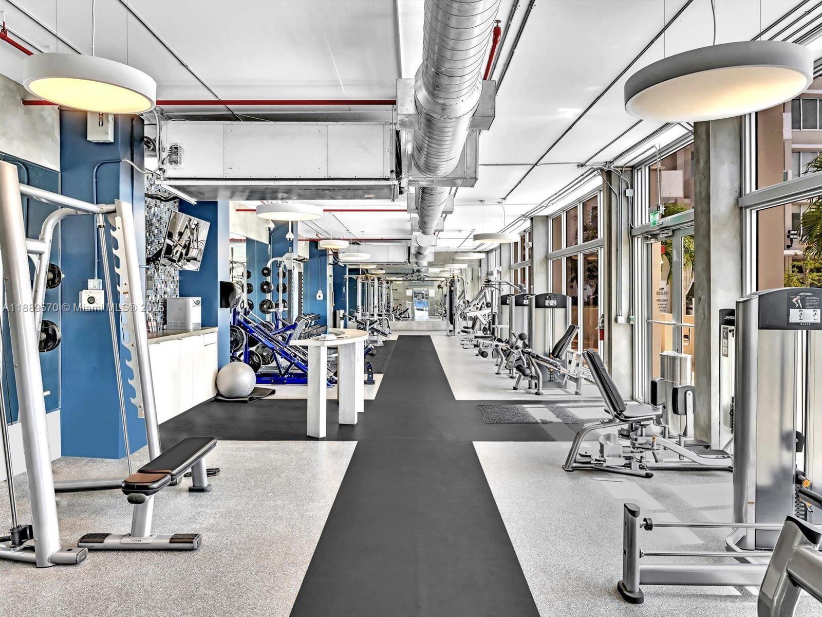 1200 West Avenue, Unit 1008 Miami Beach, FL 33139 - Photo 11 of 17 a view of a room with gym equipment