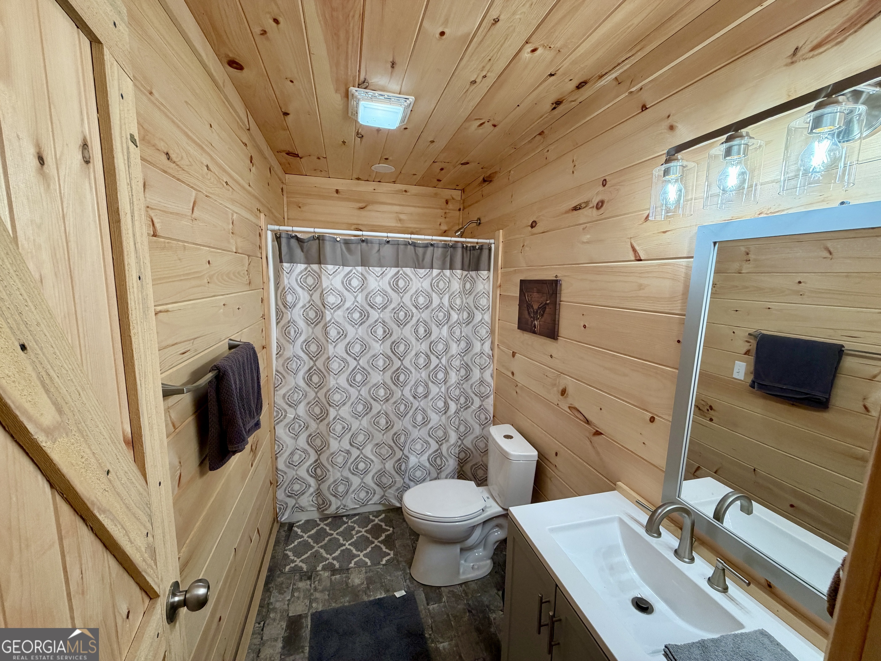 571 Sanders Cemetery Road Chauncey, GA 31011 - Photo 61 of 107 a bathroom with a sink a toilet and shower