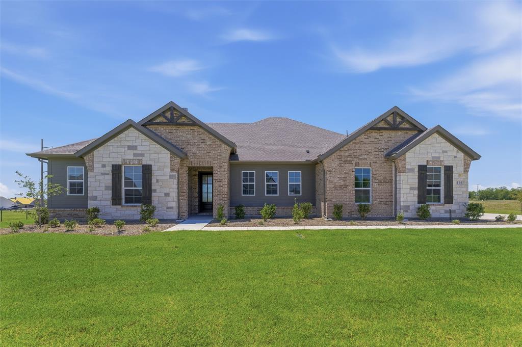 114 Hillview Trail Decatur, TX 76234 - Photo 2 of 27 Single-story residence featuring a combination of stone and brick facades