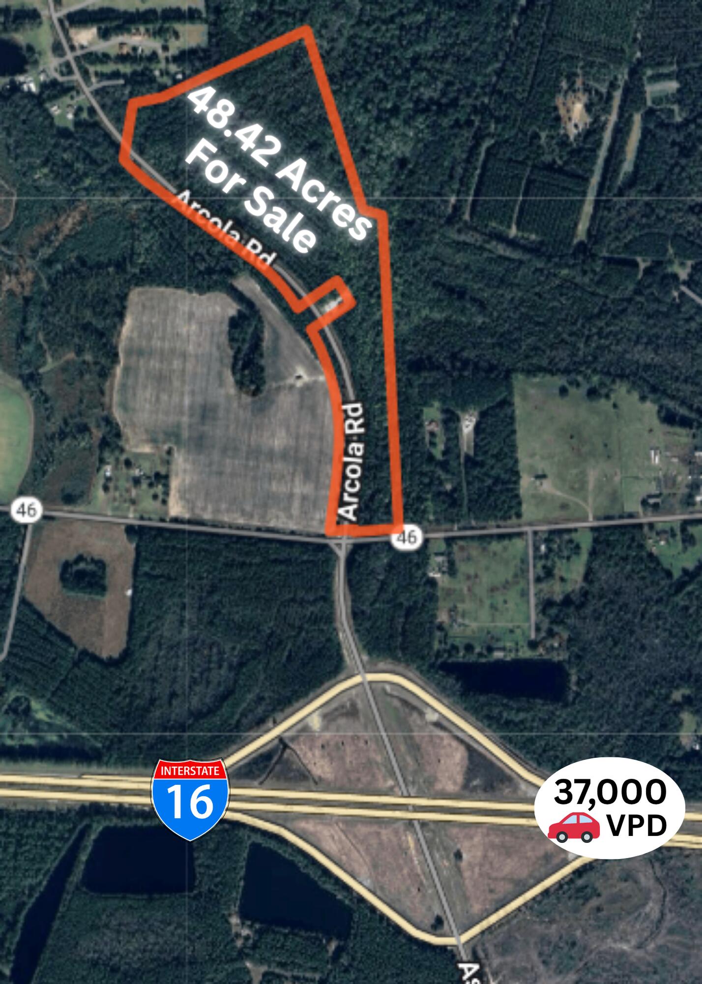 0 Arcola Road Pembroke, GA 31321 - Photo 2 of 10 aerial