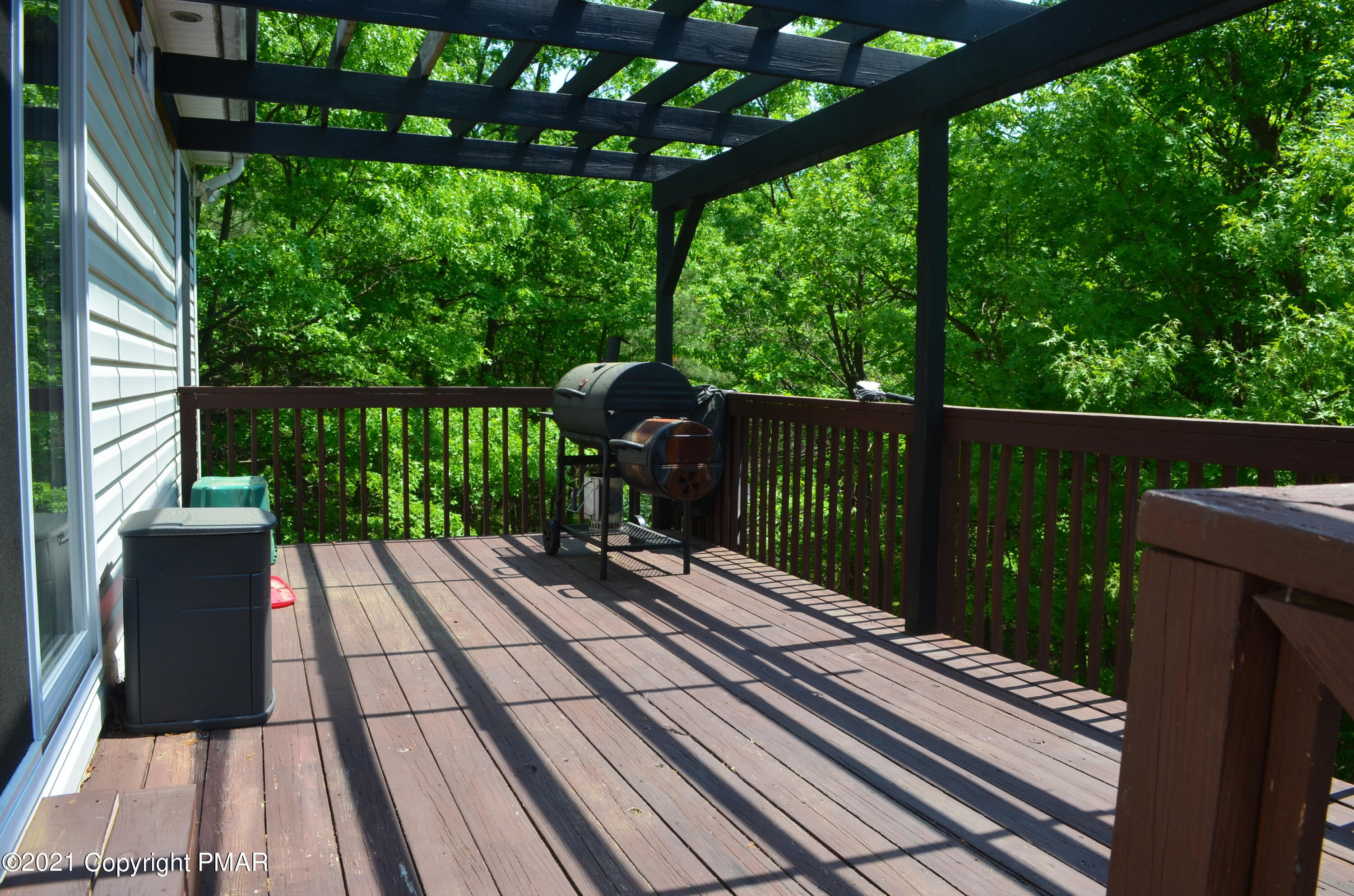 218 Nosirrah Road Albrightsville, PA 18210 - Photo 29 of 32 a view of balcony with wooden floor