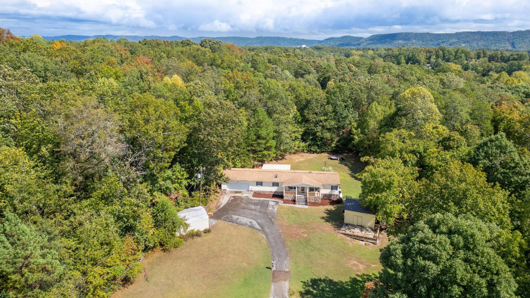 339 Oak Tree Road Ringgold, GA 30736 - Photo 30 of 31 an aerial view of a house with a yard