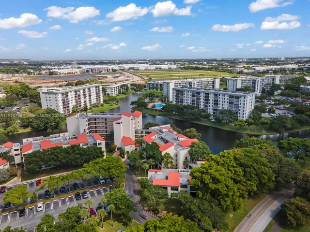 a view of a city and a lake view