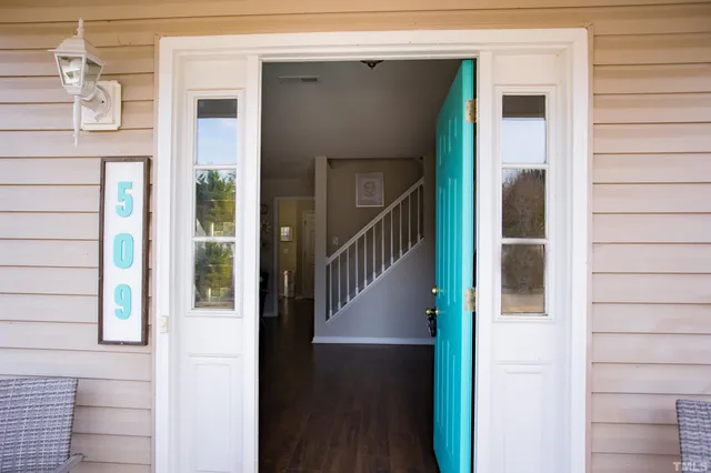 a view of balcony and hallway