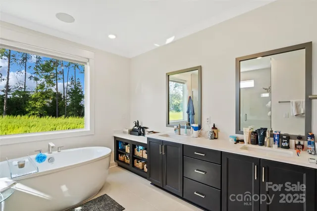 a view of swimming pool from a outdoor seating