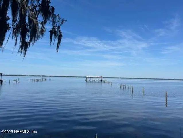 a view of water with an ocean