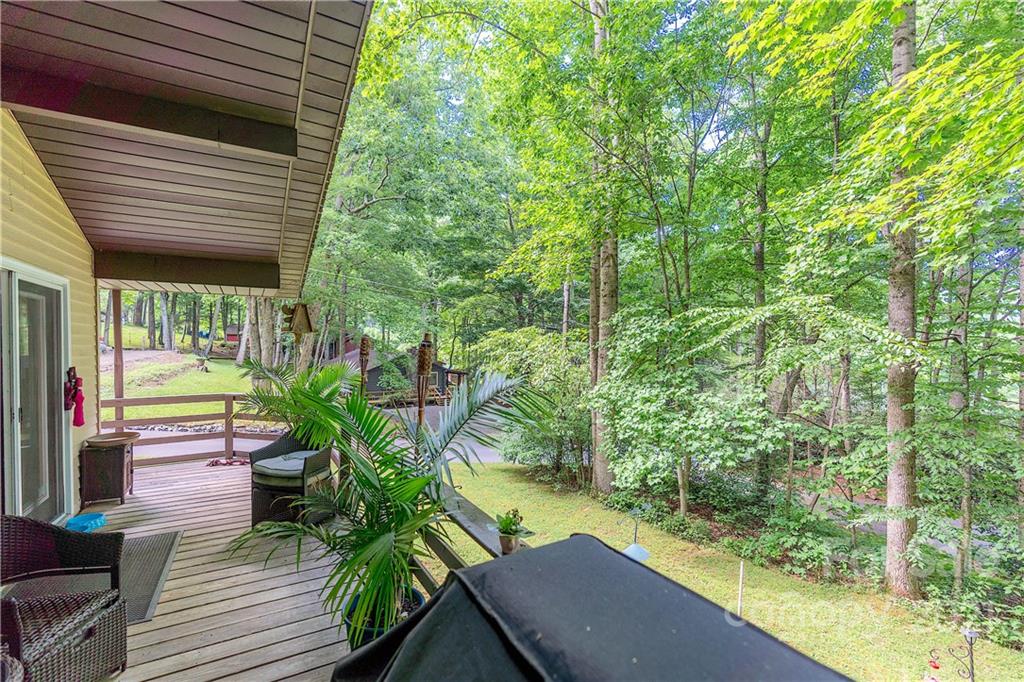 165 Nottingham Road Maggie Valley, NC 28751 - Photo 8 of 29 a view of a house with backyard from deck