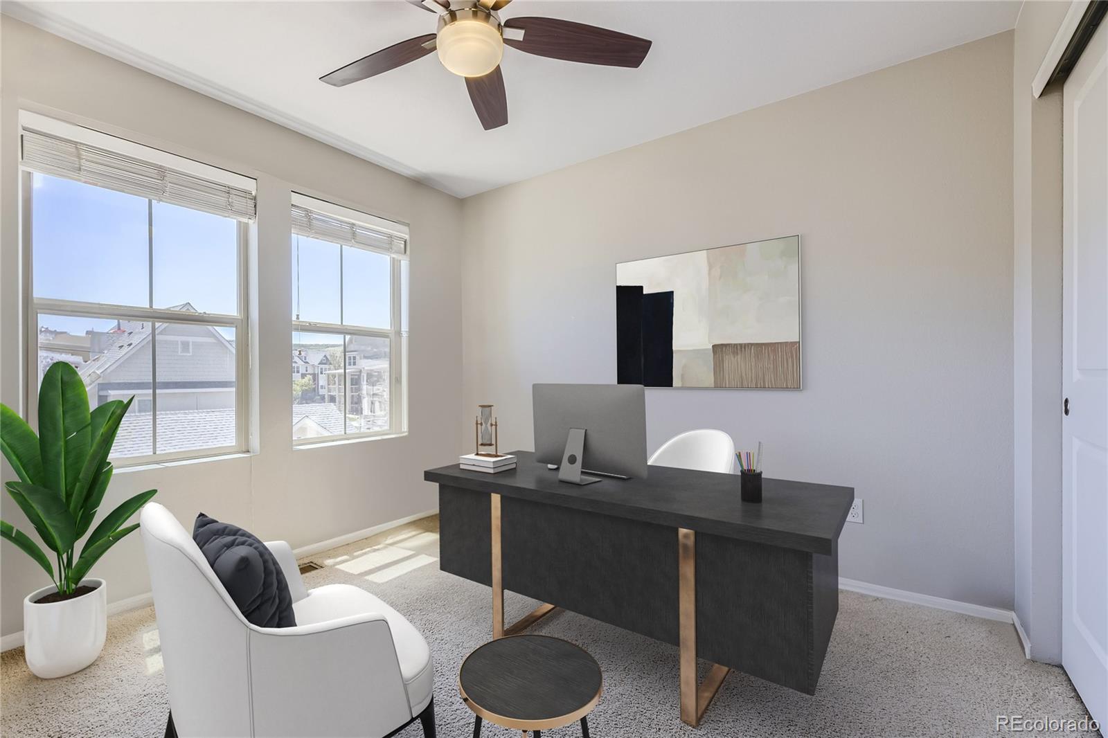 9494 Halstead Lane Lone Tree, CO 80124 - Photo 15 of 23 a work room with furniture lamp and window