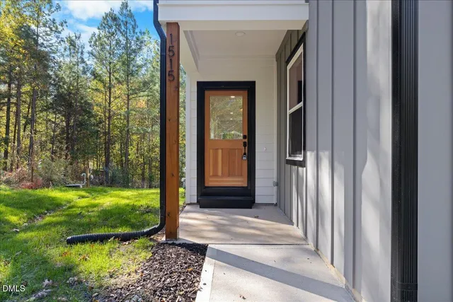 a view of a door of the house