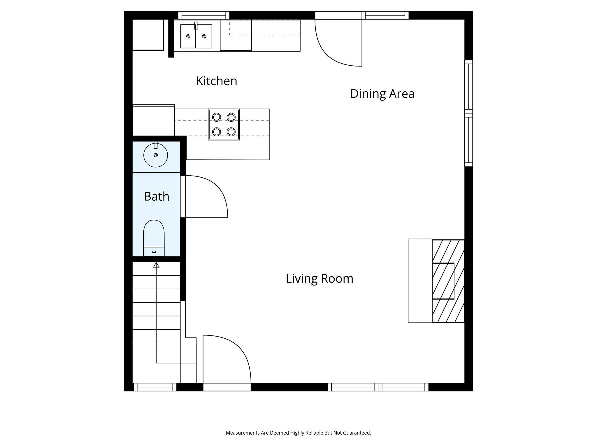 110 Bells Avenue, Unit 95B Reeds Spring, MO 65737 - Photo 31 of 32 Main Level Floor Plan
