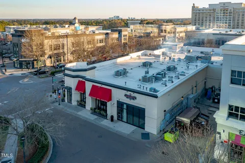 a car park on the side of a building