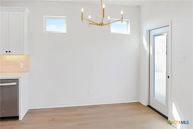 a view of an empty room