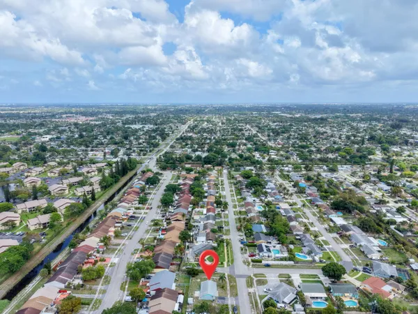 an aerial view of city