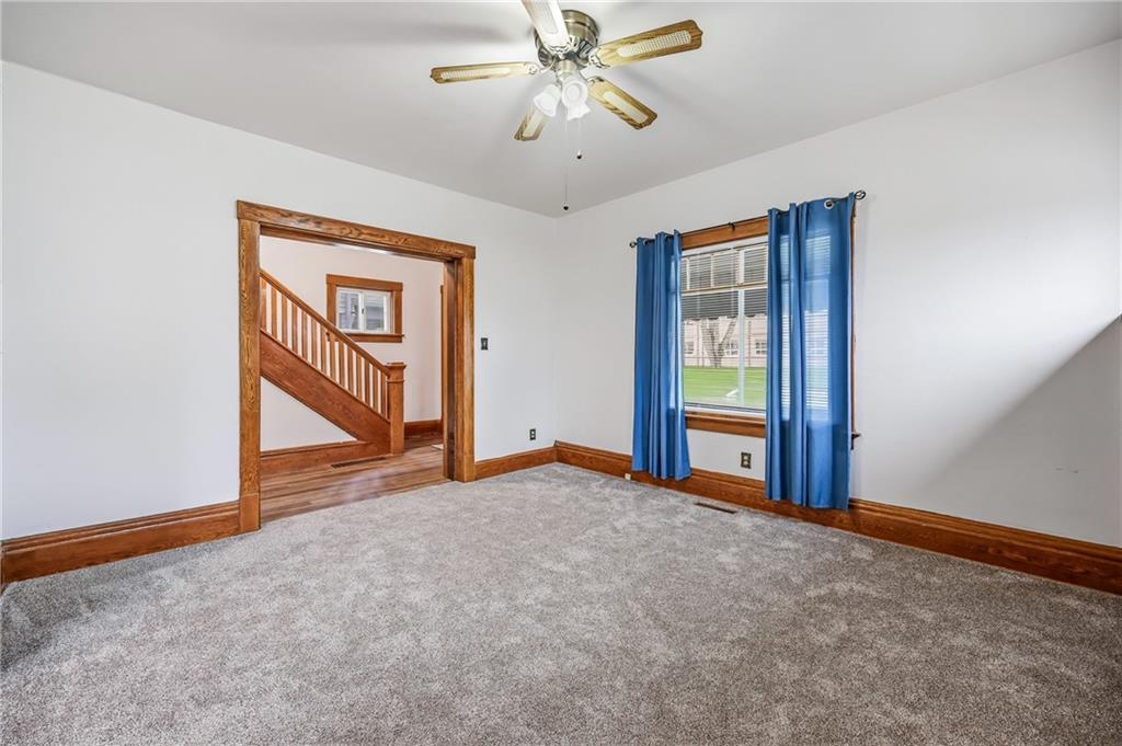 564 Spruce Avenue Sharon, PA 16146 - Photo 8 of 37 a view of an empty room with chandelier fan