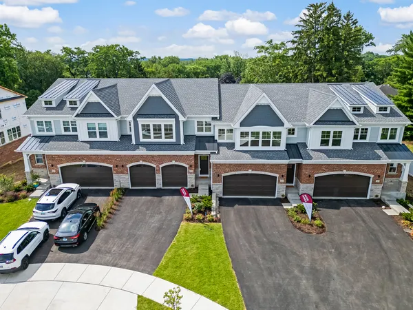 a aerial view of a house with balcony