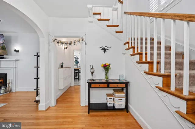 a view of living room with furniture and flat screen tv