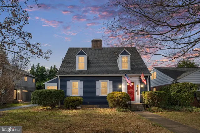 a front view of a house