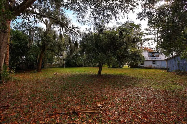 a house view with a garden space