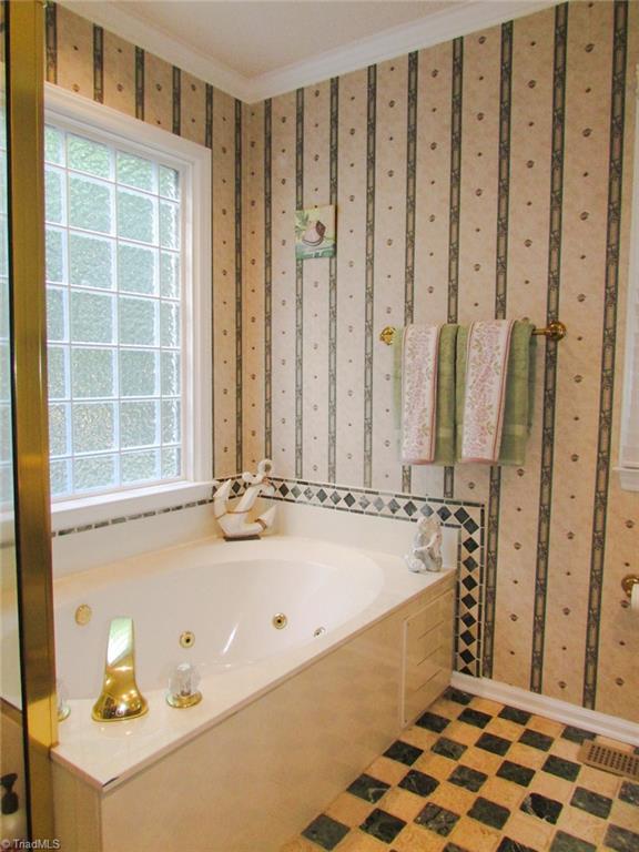 1612 Penny Road High Point, NC 27265 - Photo 28 of 46 Primary Bath Jetted Tub + Separate Shower