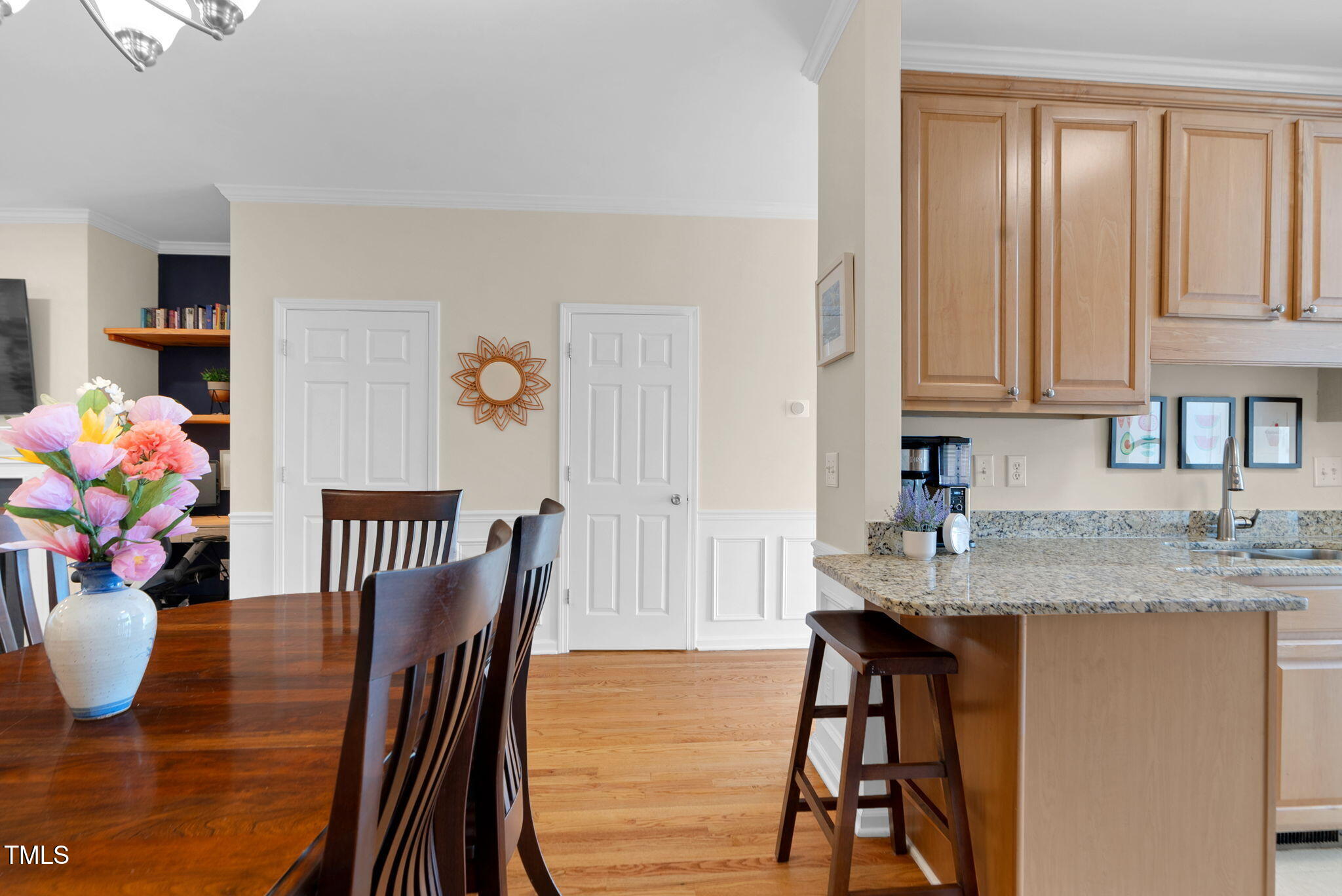 4 Scottish Lane Durham, NC 27707 - Photo 18 of 49 a view of a dining room with furniture and wooden floor