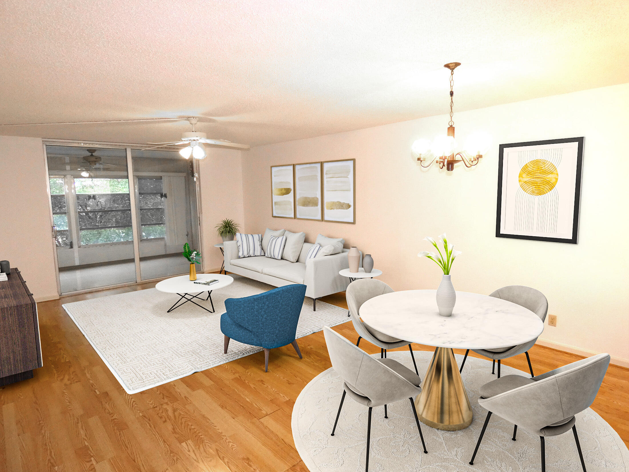 357 North Rock Island Road, Unit 407 Margate, FL 33063 - Photo 2 of 23 Staged Living-Dining