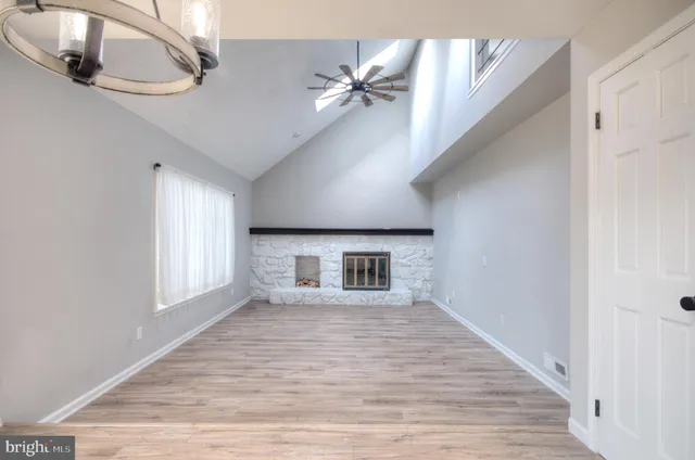 a view of an empty room and window