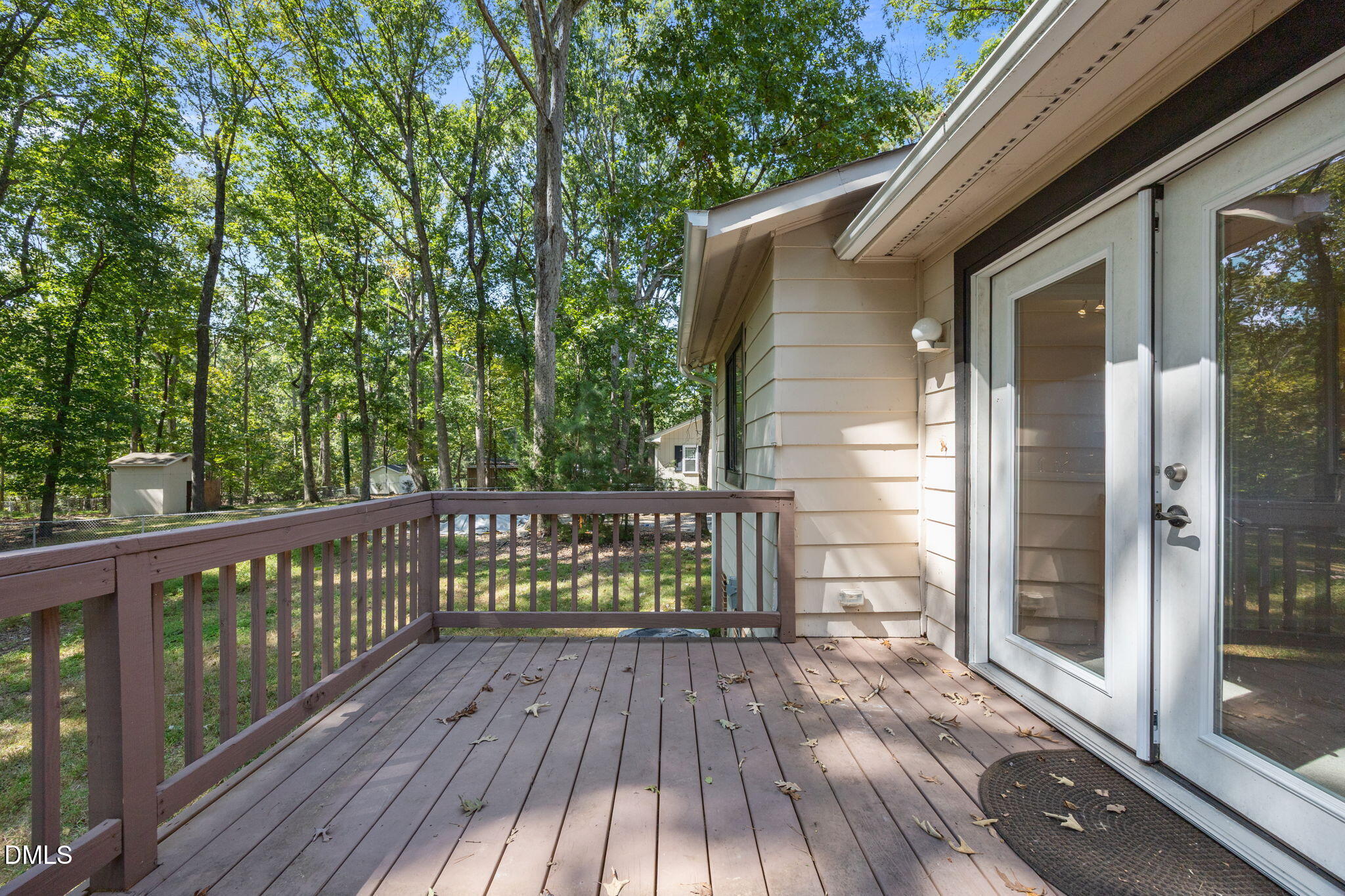 904 Snow Hill Road Durham, NC 27712 - Photo 7 of 41 a view of balcony with wooden floor