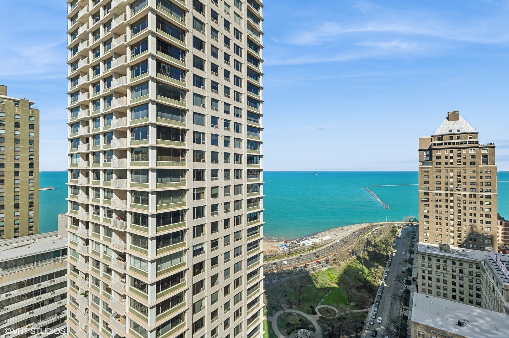 950 North Michigan Avenue, Unit 2203 Chicago, IL 60611 - Photo 25 of 26 a view of a city with tall buildings