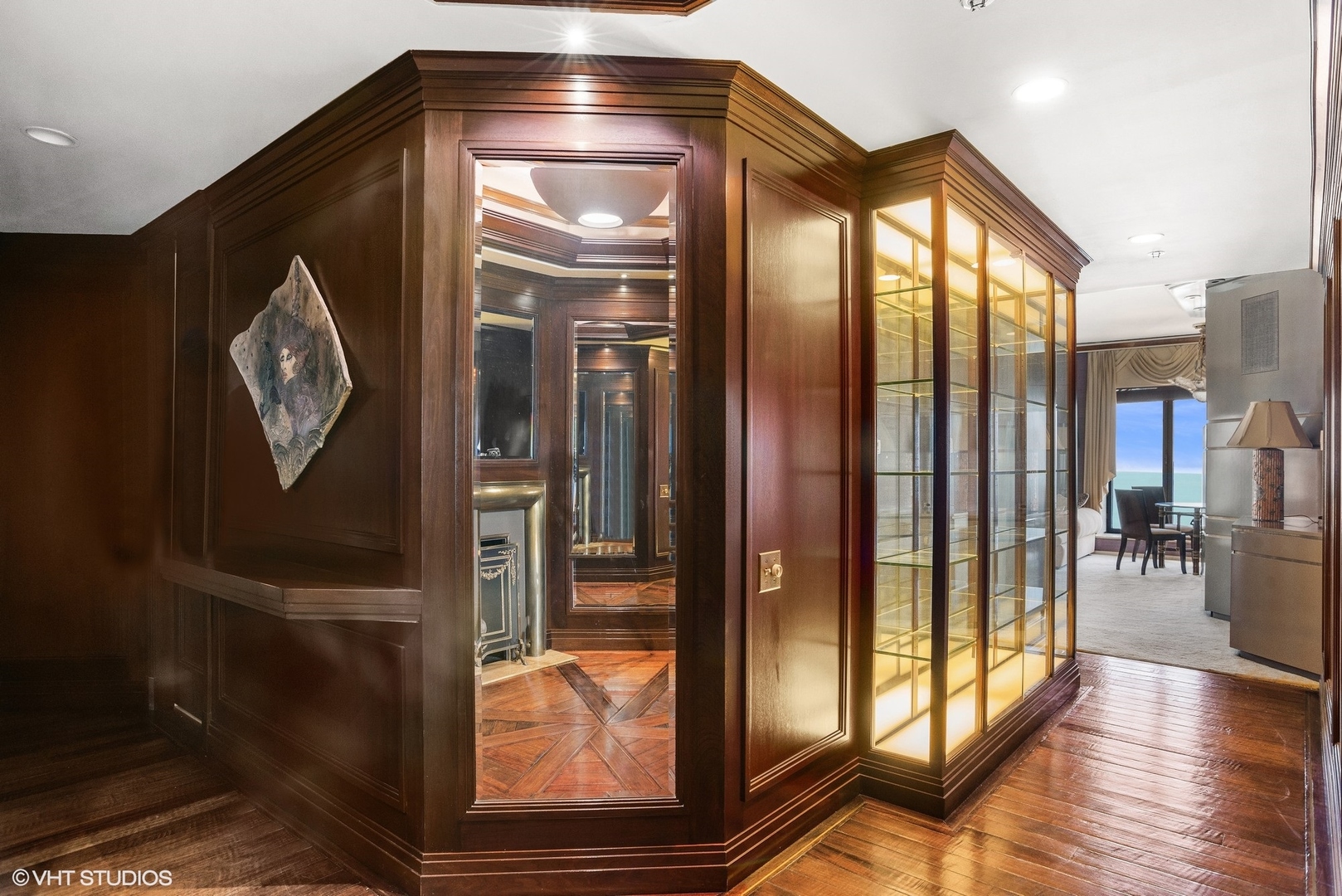 950 North Michigan Avenue, Unit 2203 Chicago, IL 60611 - Photo 8 of 26 a elevator with metal door