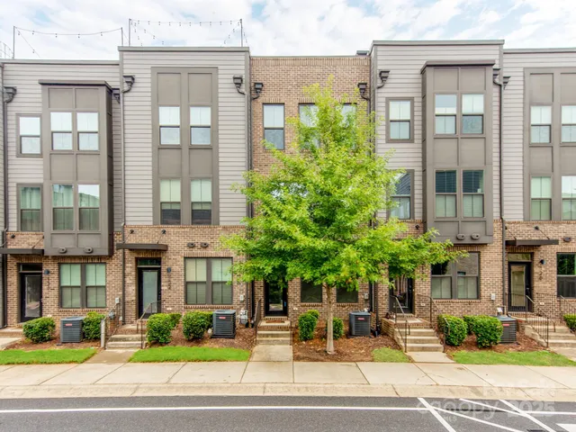 a view of a building with a street
