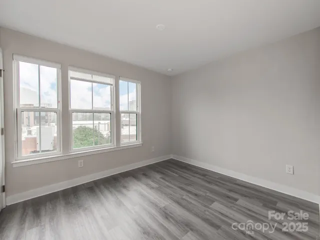 a view of an empty room and a gallery