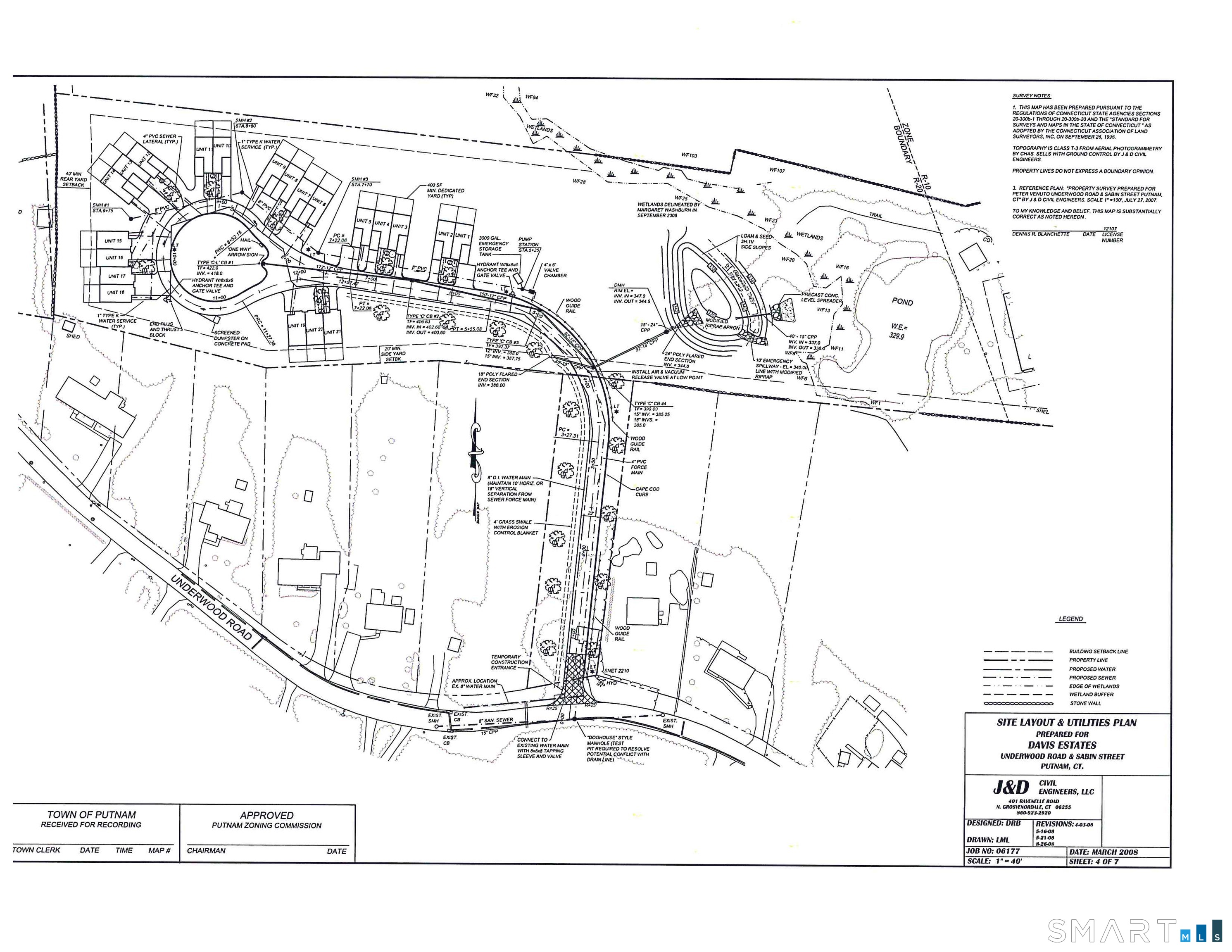 216 Sabin Street Putnam, CT 06260 - Photo 2 of 4 a black and white photo of a living room