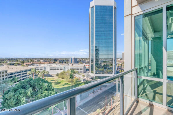 1 East Lexington Avenue, Unit 809 Phoenix, AZ 85012 - Photo 32 of 44 a view of a balcony with an outdoor space