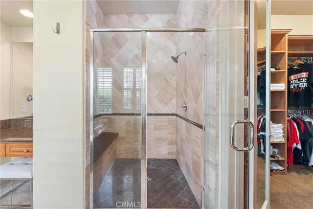 a room with window and furniture