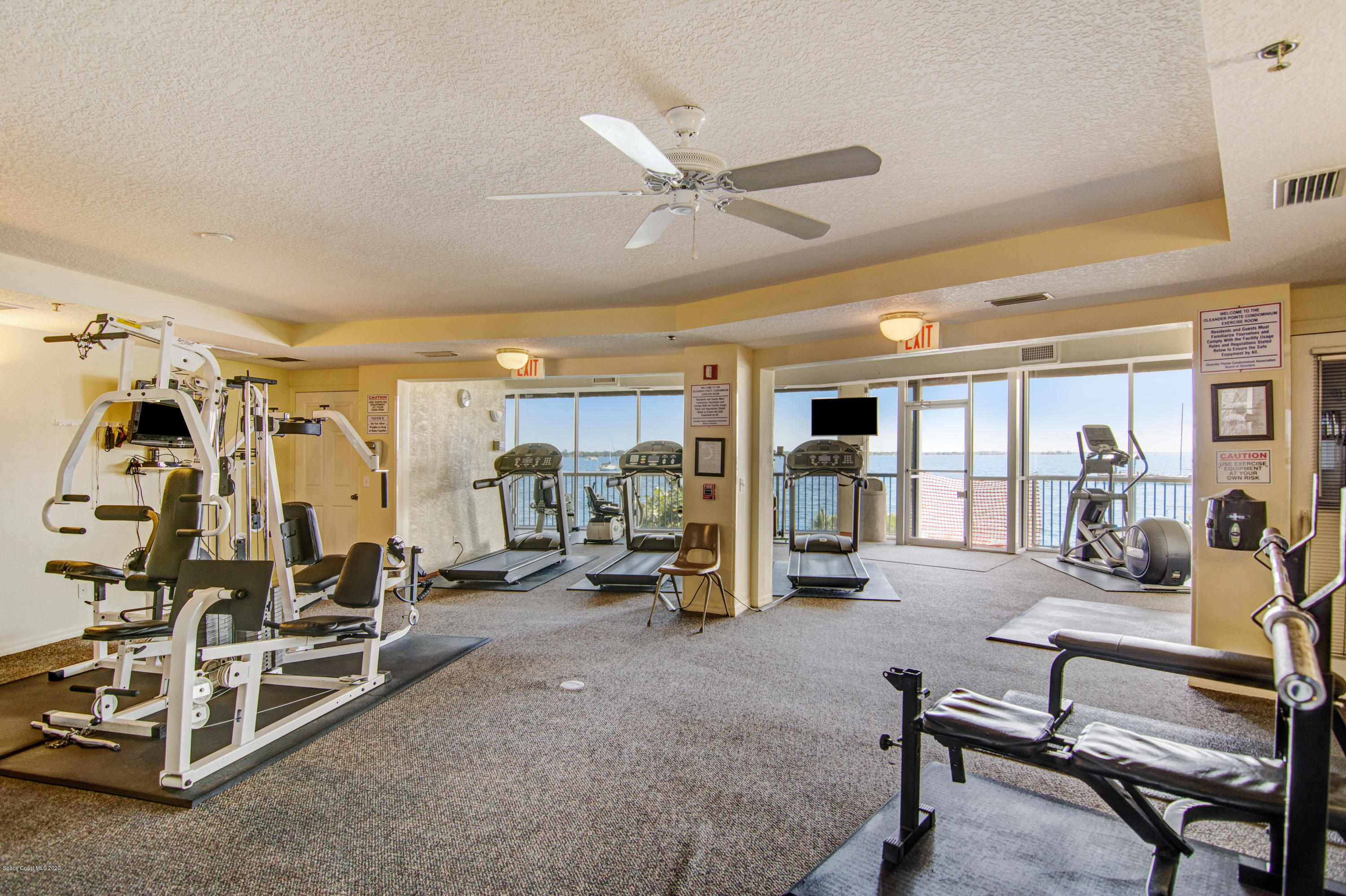102 Riverside Drive, Unit 304 Cocoa, FL 32922 - Photo 30 of 49 a view of a room with gym equipment
