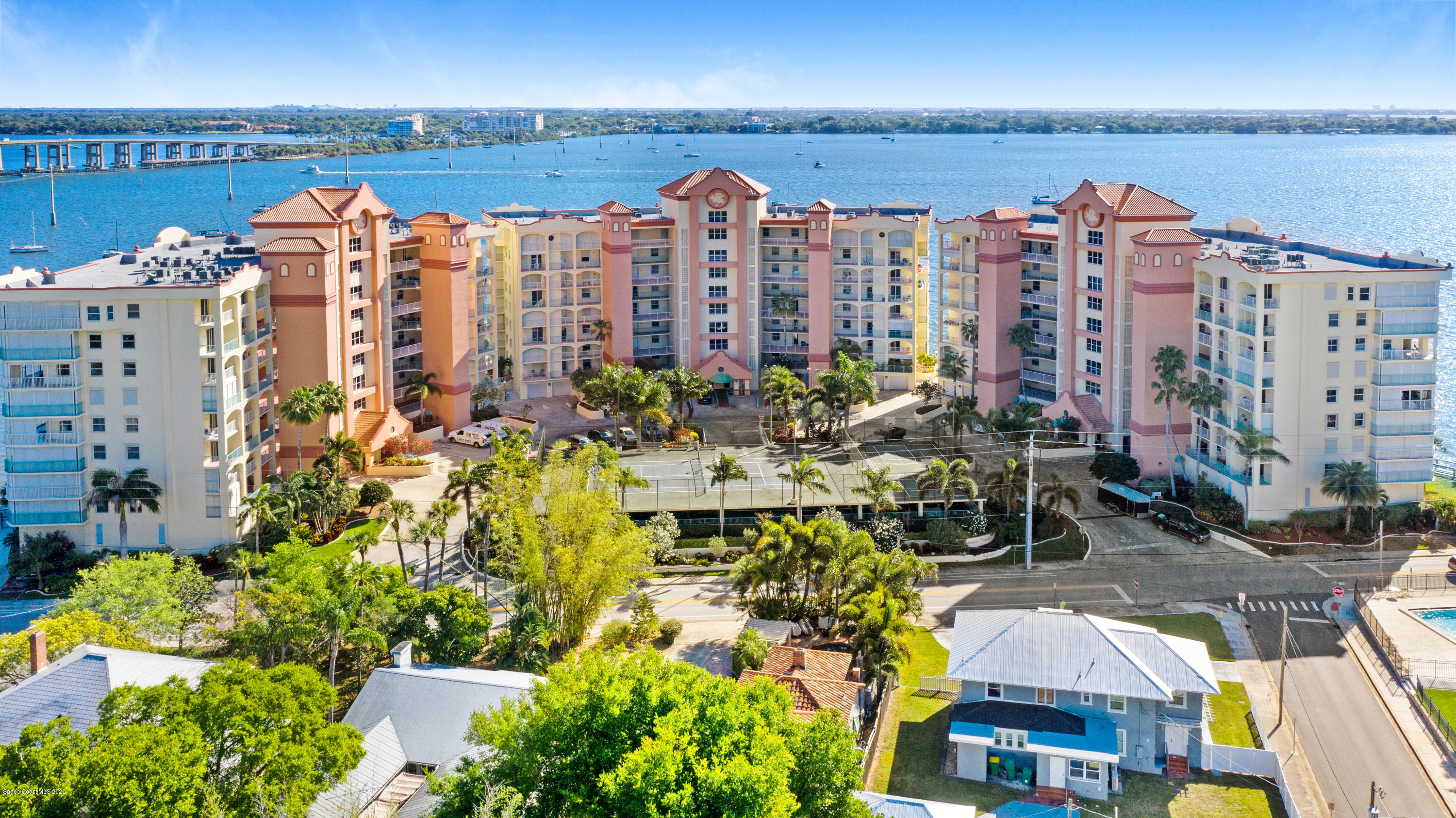 102 Riverside Drive, Unit 304 Cocoa, FL 32922 - Photo 42 of 49 a view of a city with tall buildings