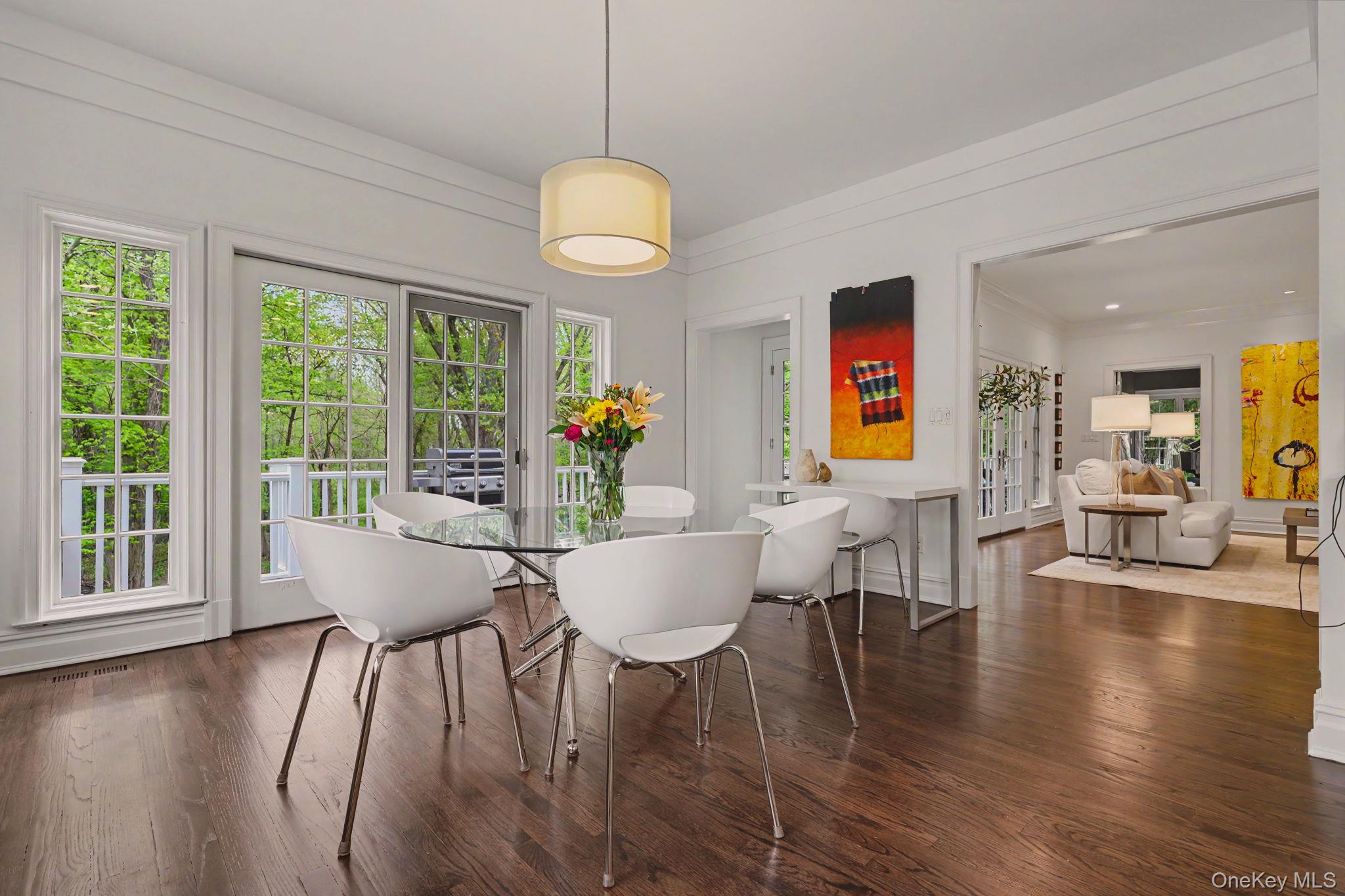 10 Morris Court Rye, NY 10580 - Photo 13 of 44 Breakfast area with doors to deck