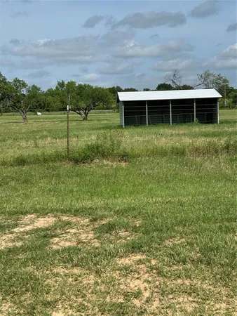 a view of grassy field with trees