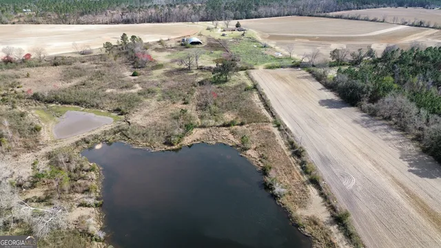 a view of a wooden bridge