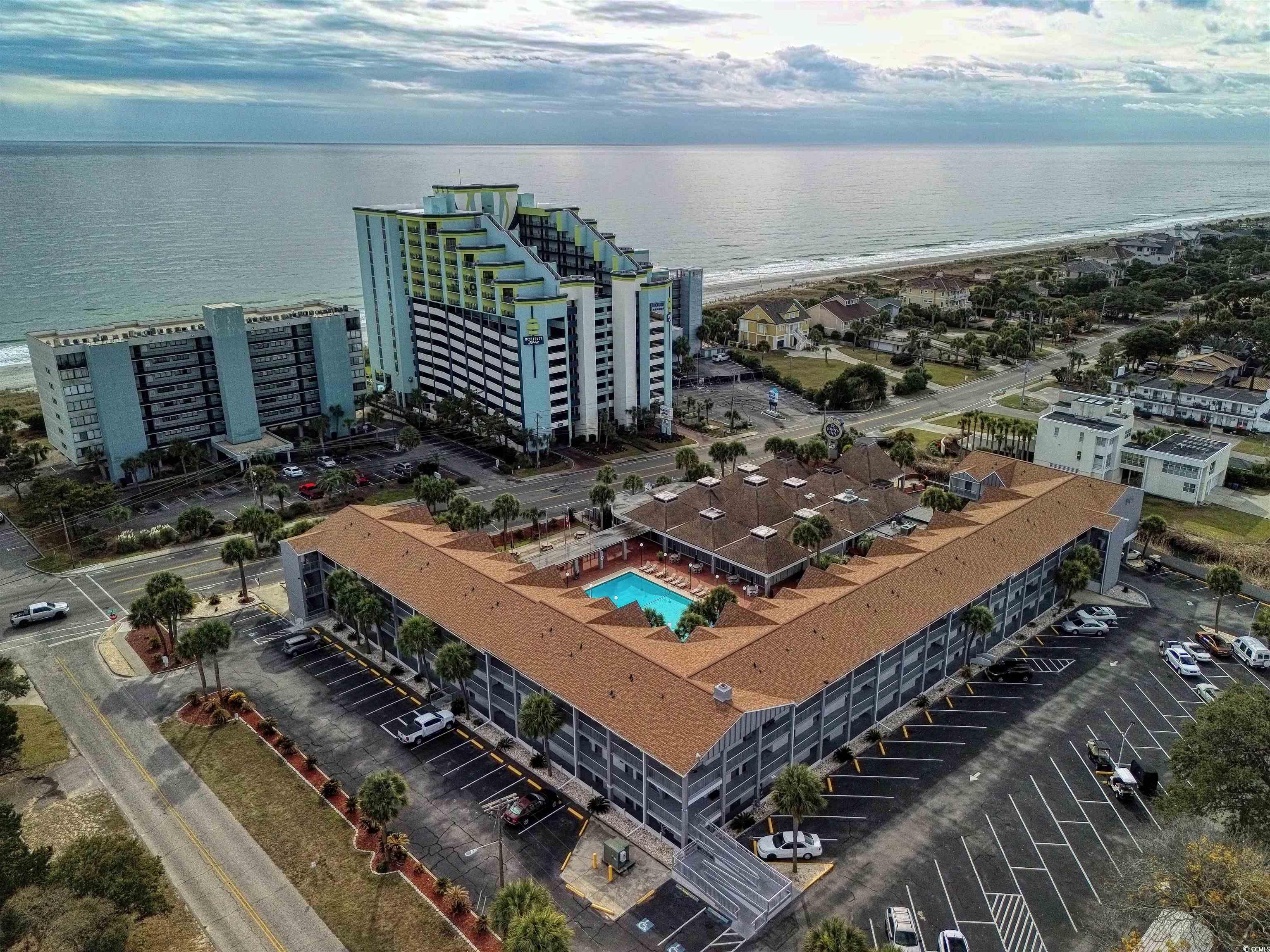 6803 North Ocean Boulevard, Unit 314 Myrtle Beach, SC 29572 - Photo 15 of 19 Drone / aerial view of unending shoreline