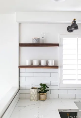 a close view of sink and a potted plant
