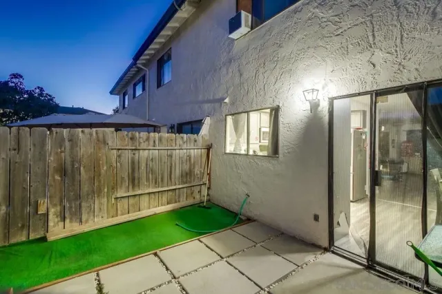 a view of a door with a street view