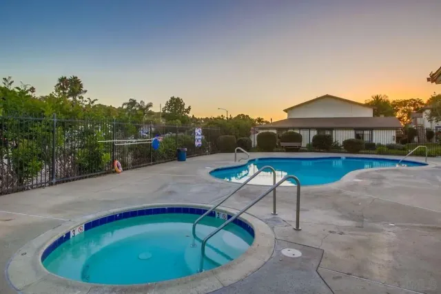 a table and chairs in the patio