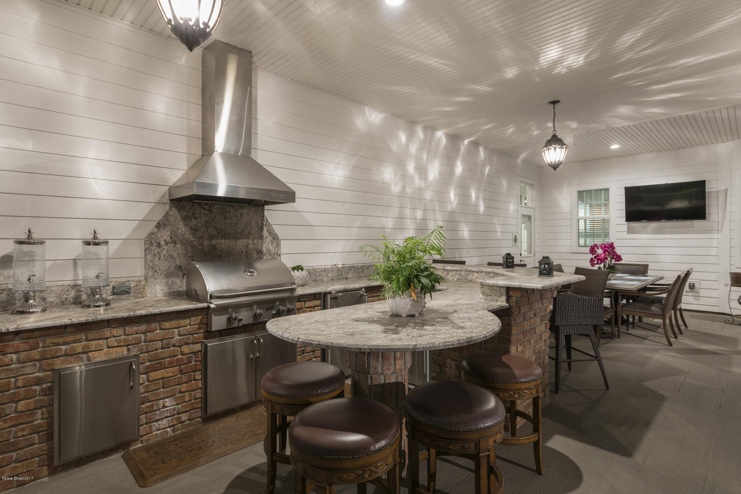 4285 Turtle Mound Road Melbourne, FL 32934 - Photo 8 of 43 Twilight- Summer Kitchen