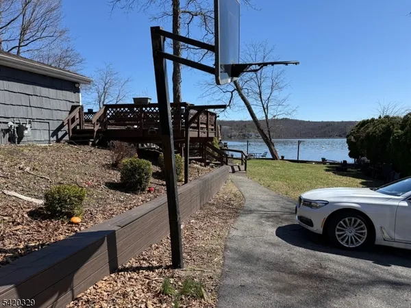 a car parked in front of house